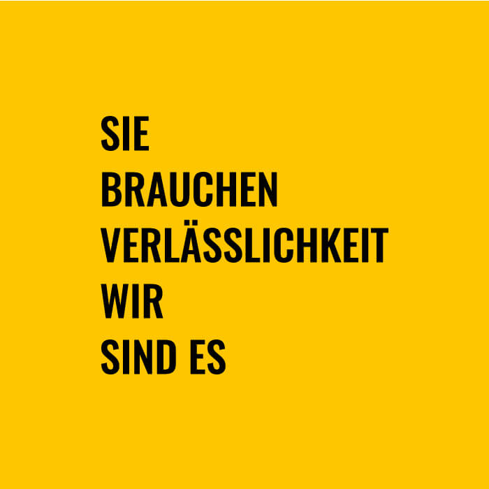 wir setzen um Qualität und Anspruch